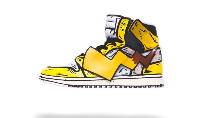 Illustration for article titled Look At These Pikachu Air Jordans
